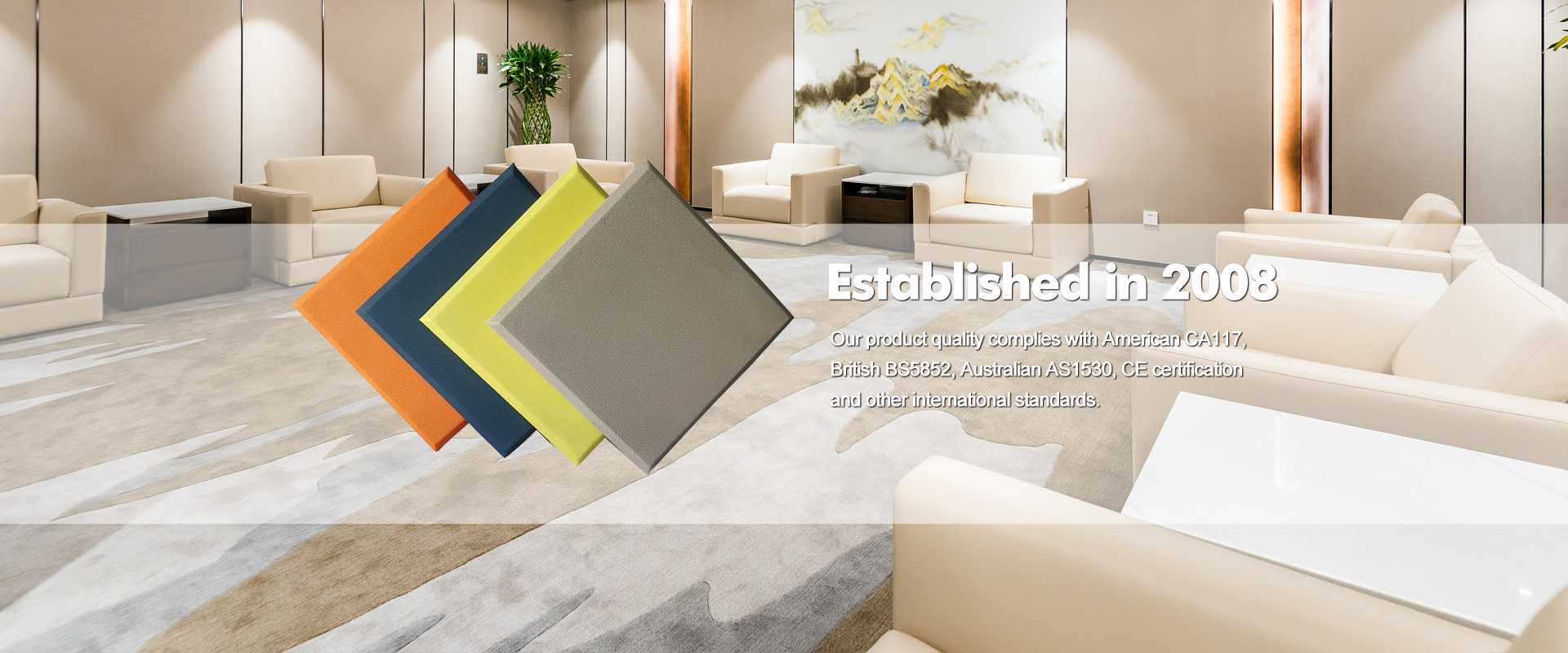 Fabric akustisk panel leverantör