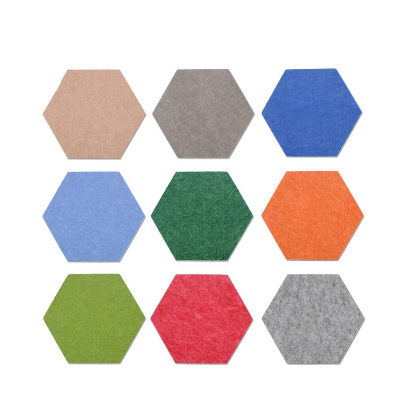 Hexagon akustisk panel i polyester